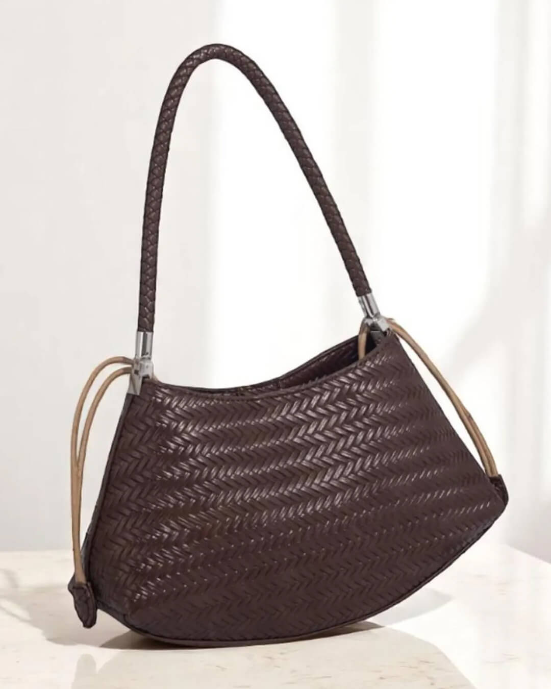 SEAME - Alya Bohemian Woven Bag Light Brown Regular