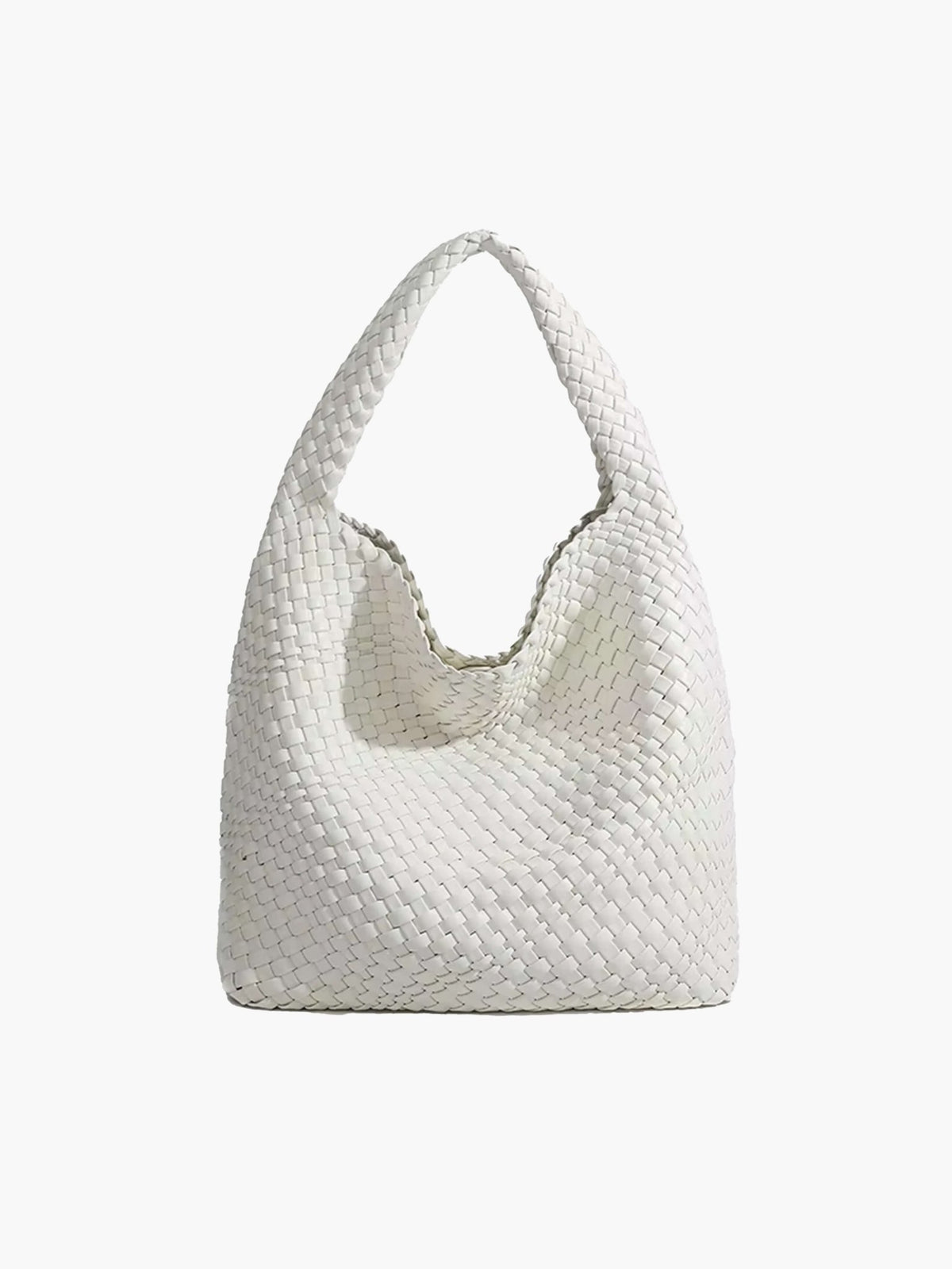 Seame - Cara Woven Shopper Bag Medium White Medium