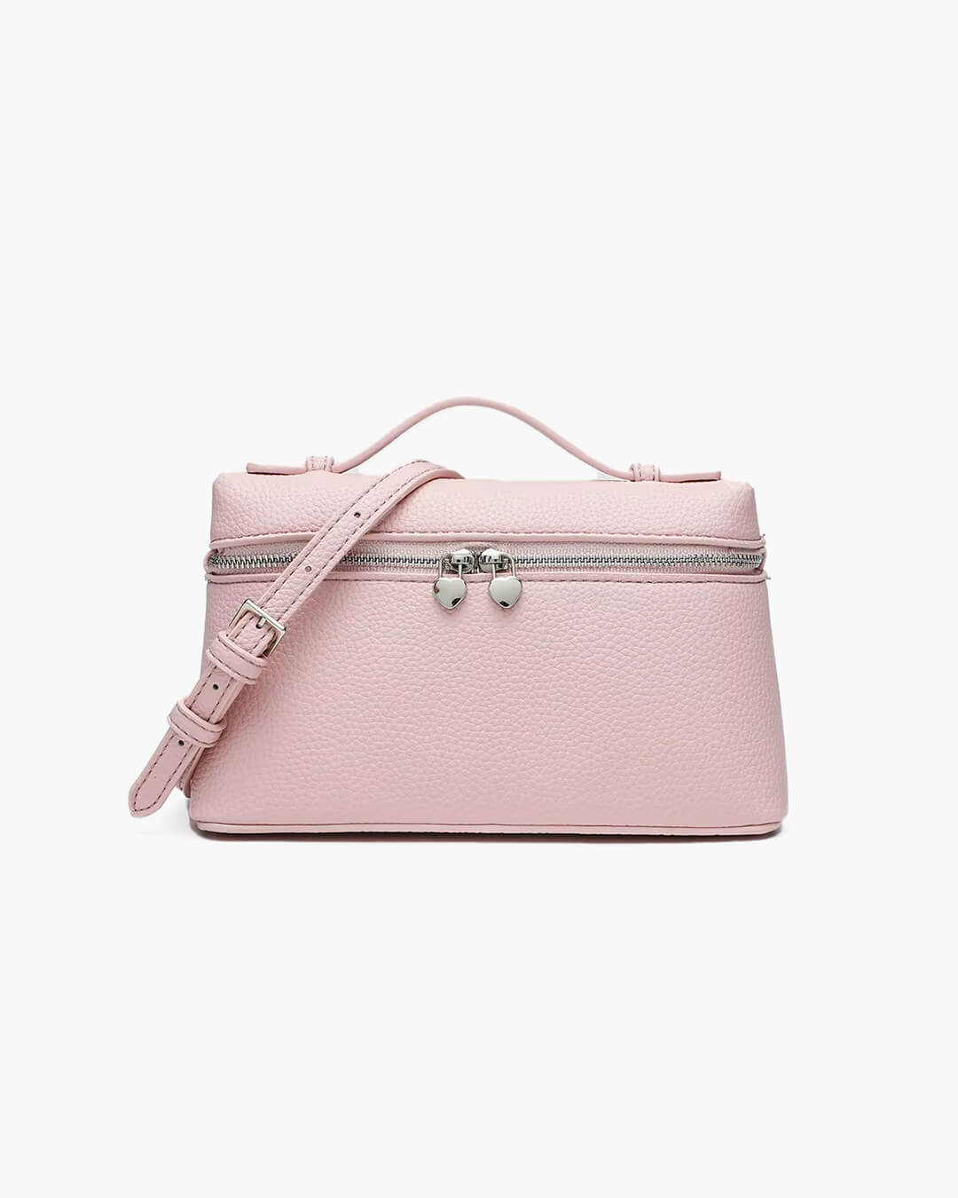 SEAME - Felicia Smooth Leather Vanity Bag Pink Regular