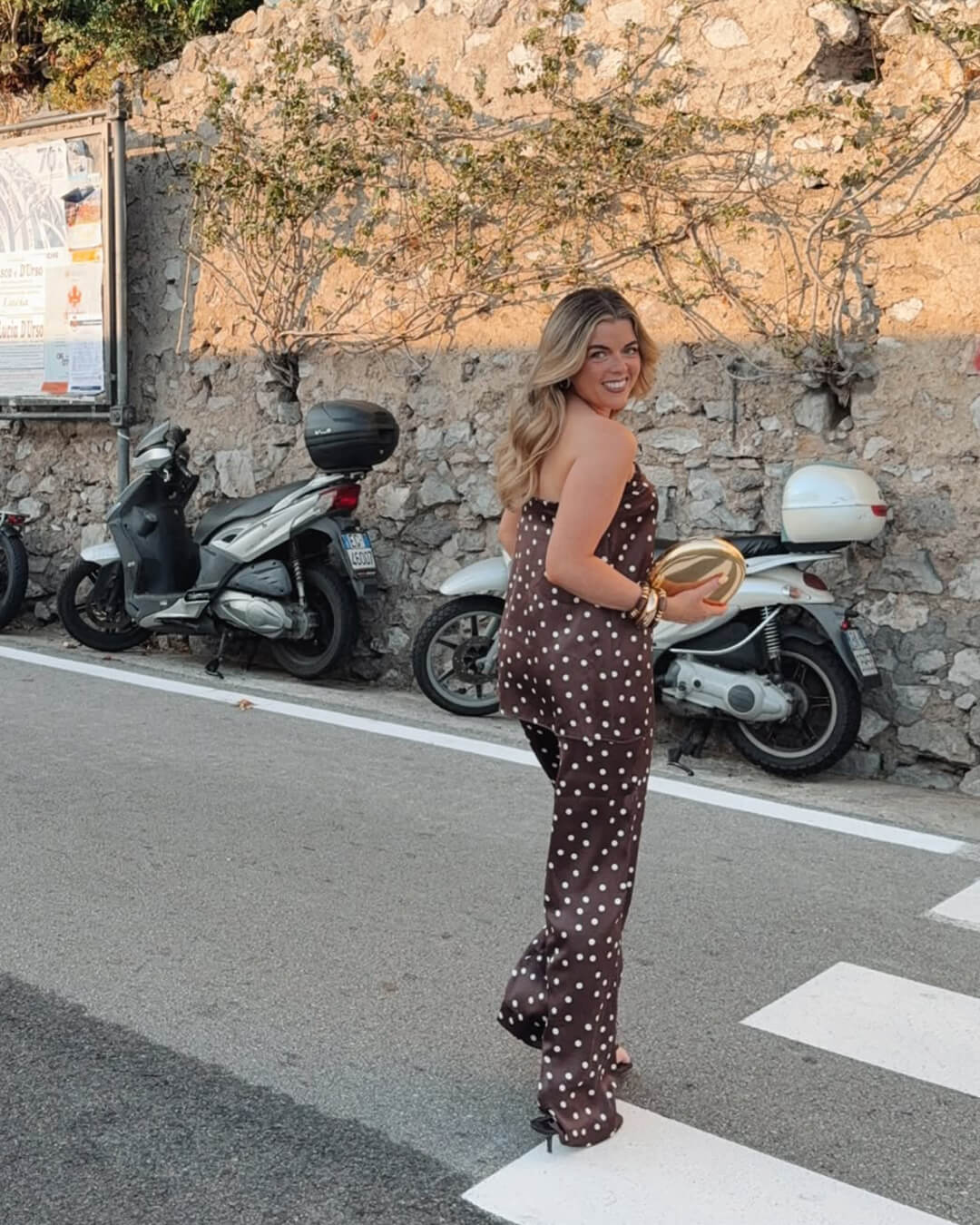 SEAME - Fiona Satin Bandeau Set Creme M