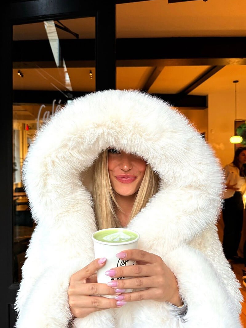 Seame - Henna Faux Fur Jacket White S