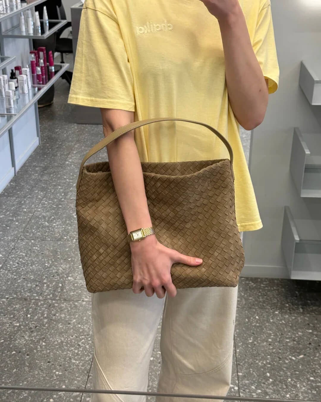 SEAME - Marceline Suede Tote Bag Brown Regular