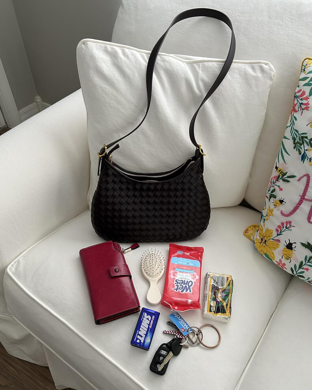 SEAME - Miriam Woven Tote Bag Brown Regular