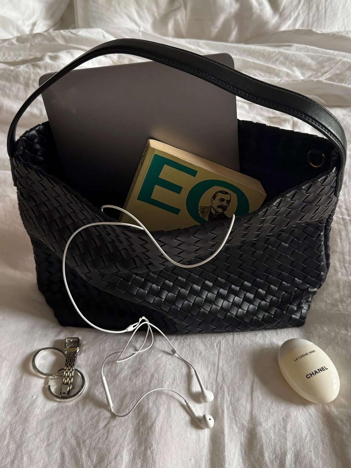 Seame - Sylvia Woven Tote Bag Black Regular