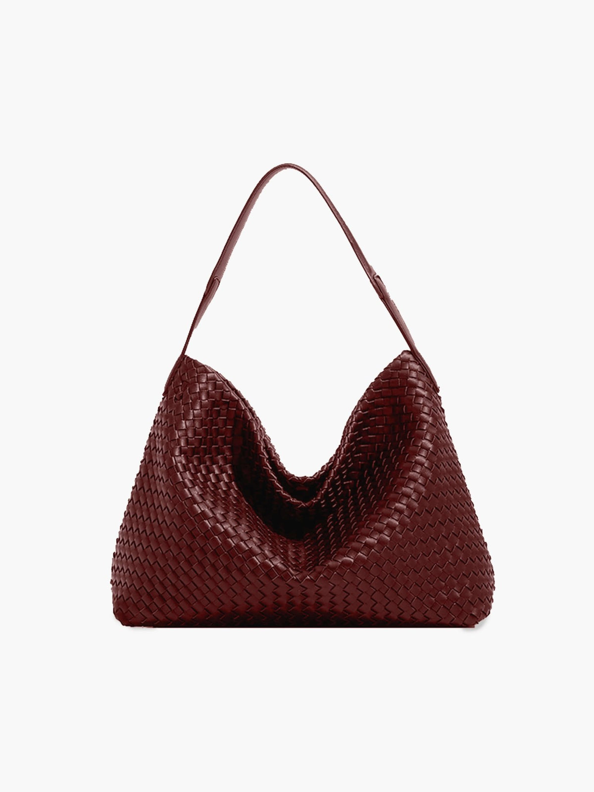 Seame - Sylvia Woven Tote Bag Burgundy Regular