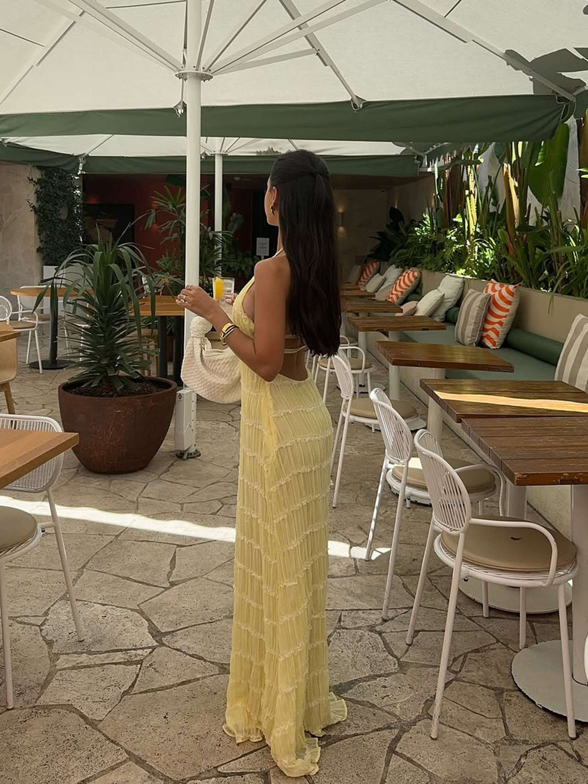 Seame - Valerie Maxi Dress Yellow S