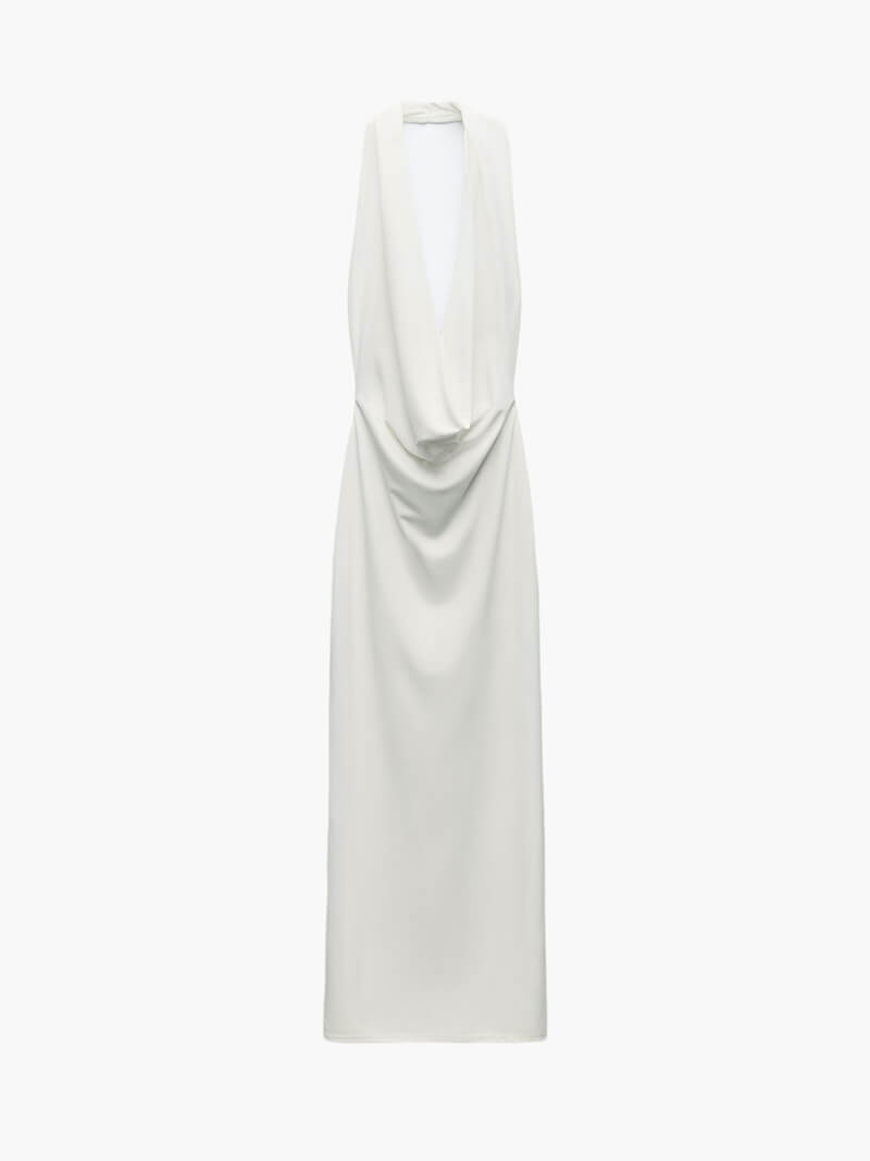 Seame - Venice Deep V - Neck Maxi Dress S