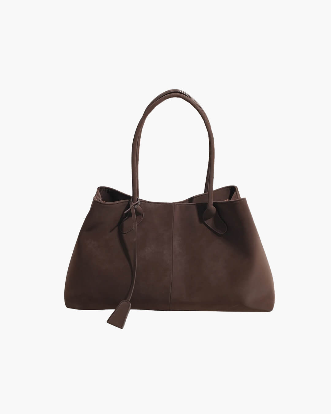 SEAME - Amara - Large Capacity Vegan Suede Handbag for Women in Retro Style Beige