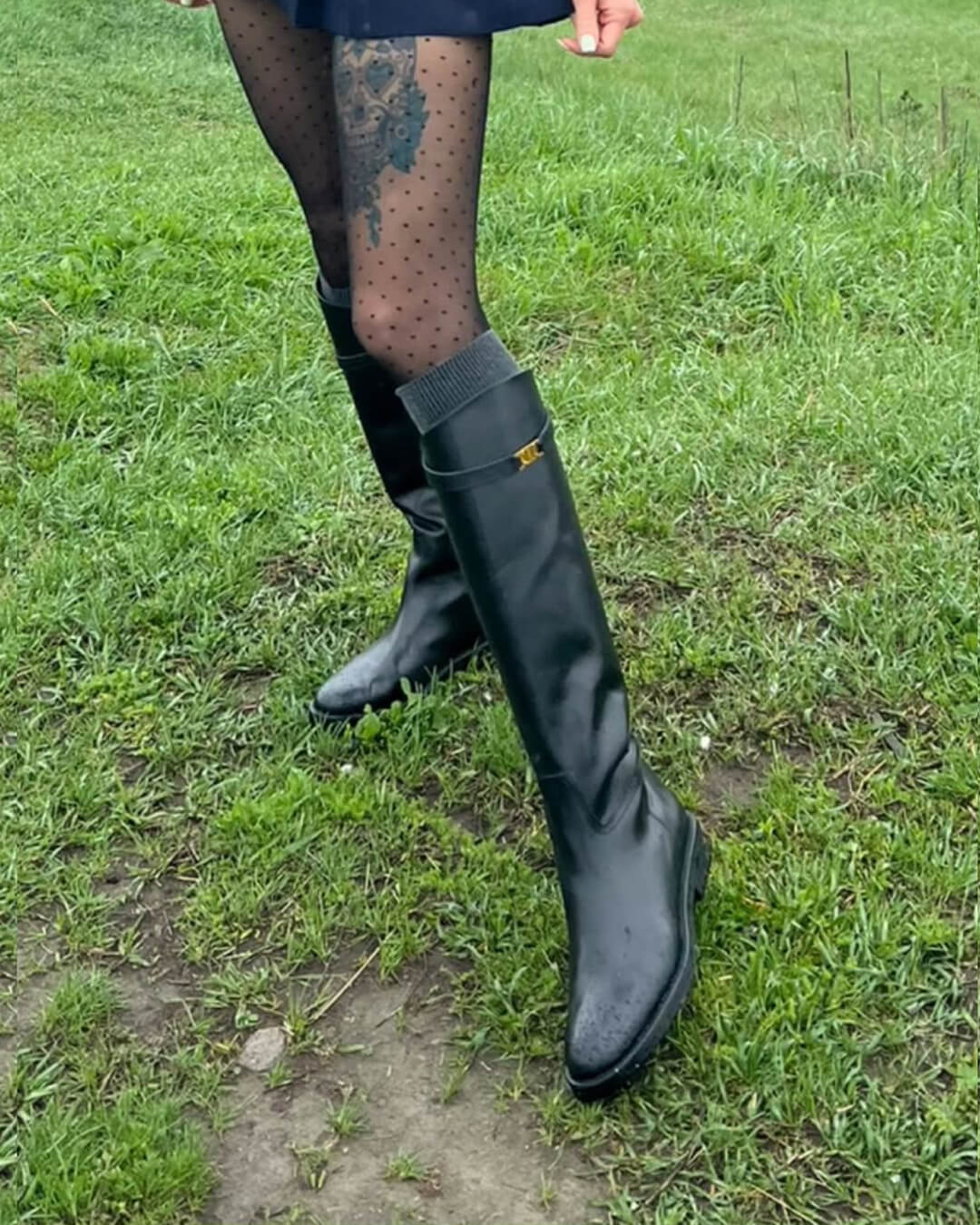 SEAME - Bianca High Leather Boots Black 35