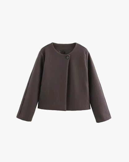 SEAME - Carolina One Button Coat White M