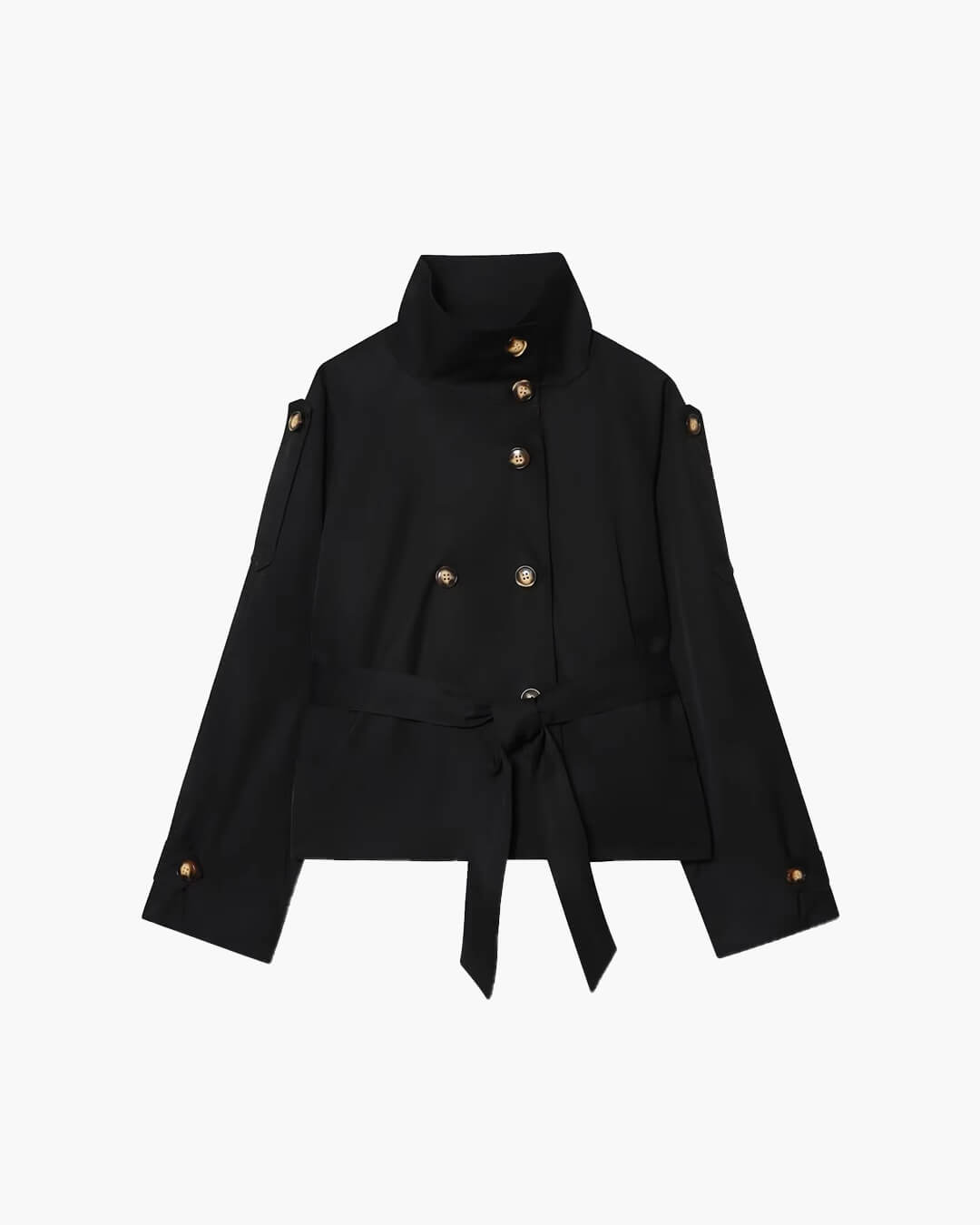 SEAME - Jam Trench Coat Black S
