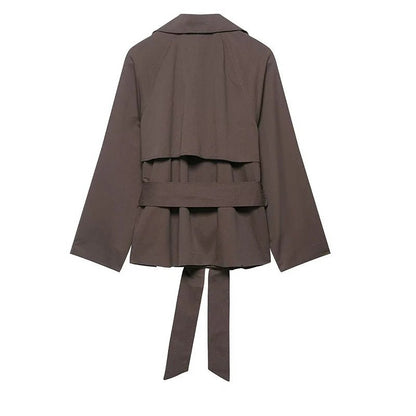 SEAME - Juliet Trench Coat Chocolate Brown S