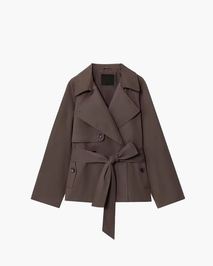 SEAME - Juliet Trench Coat Chocolate Brown XS
