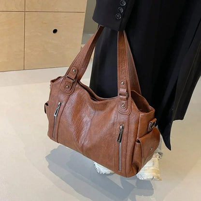 SEAME - Layla - Stylish Shoulder Bag for Women with Contrasting Colors & Spacious Design Black