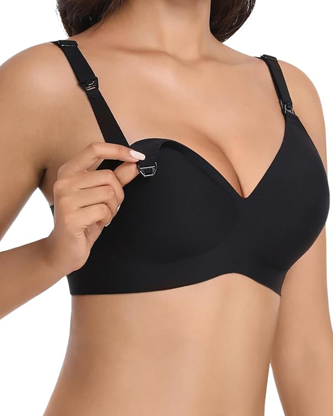 SEAME - Wireless Seamless Bra Black M
